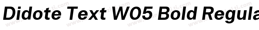 Didote Text W05 Bold Regular字体转换